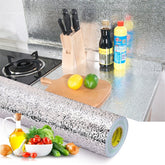 Silver Aluminium Kitchen Self Adhesive Sheet 60*200cm